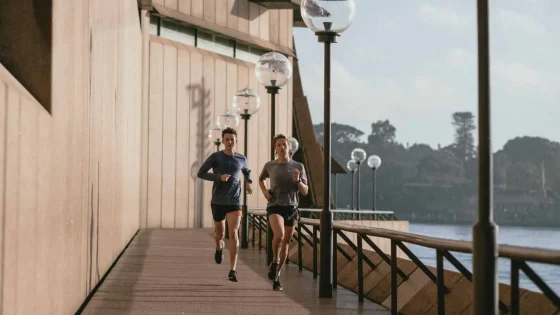 couple jogging as part of longevity exercises