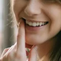 smiling woman showing good oral hygiene