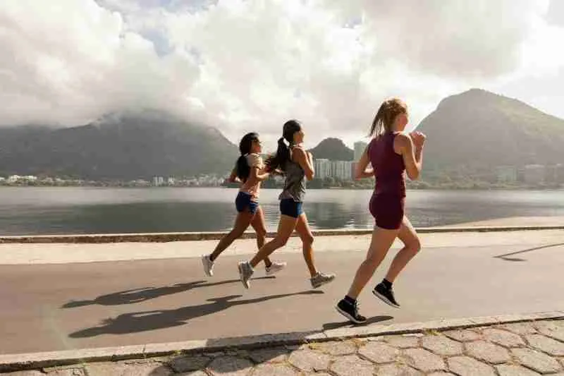 Girls running